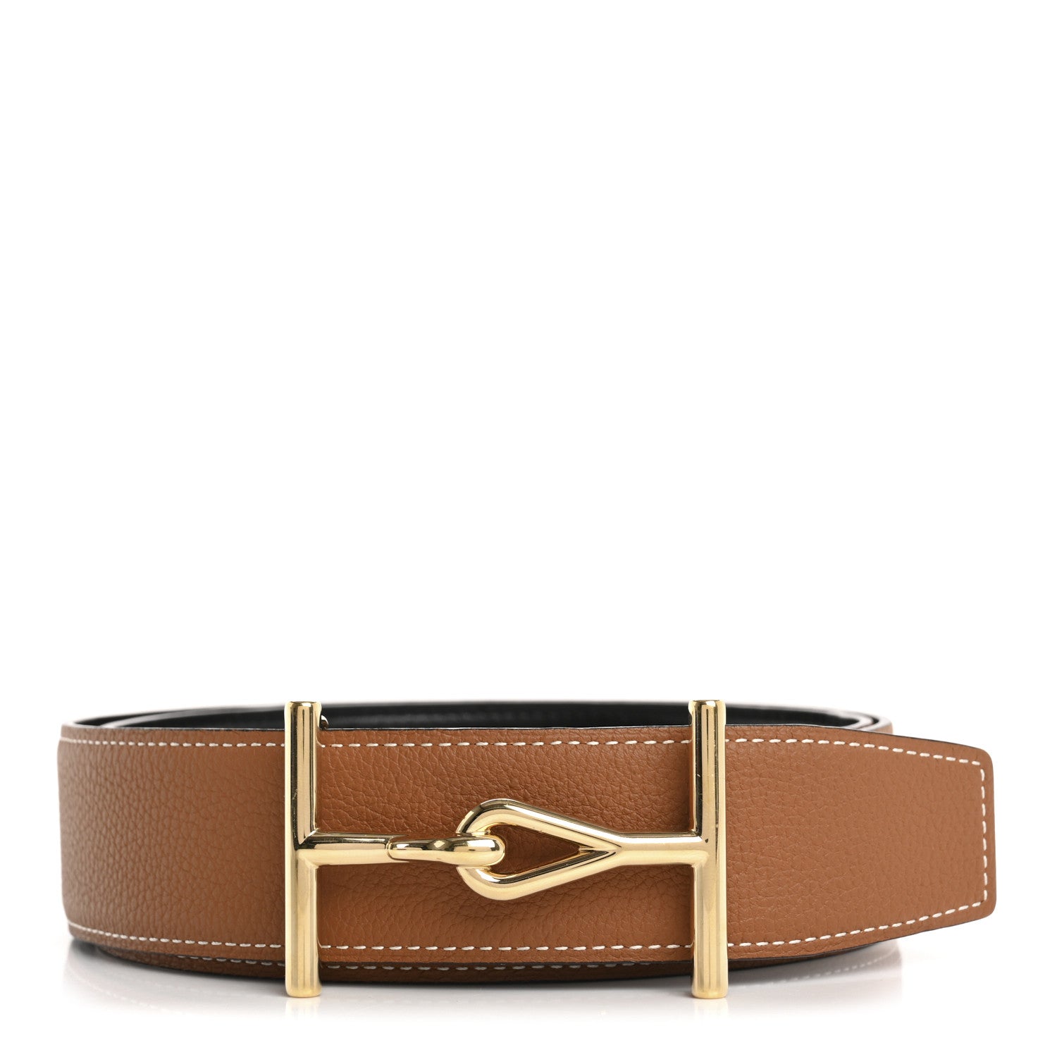 Hermes Togo Box 32mm Reversible Jumbo Belt 85 34 Gold Black 1 of 8