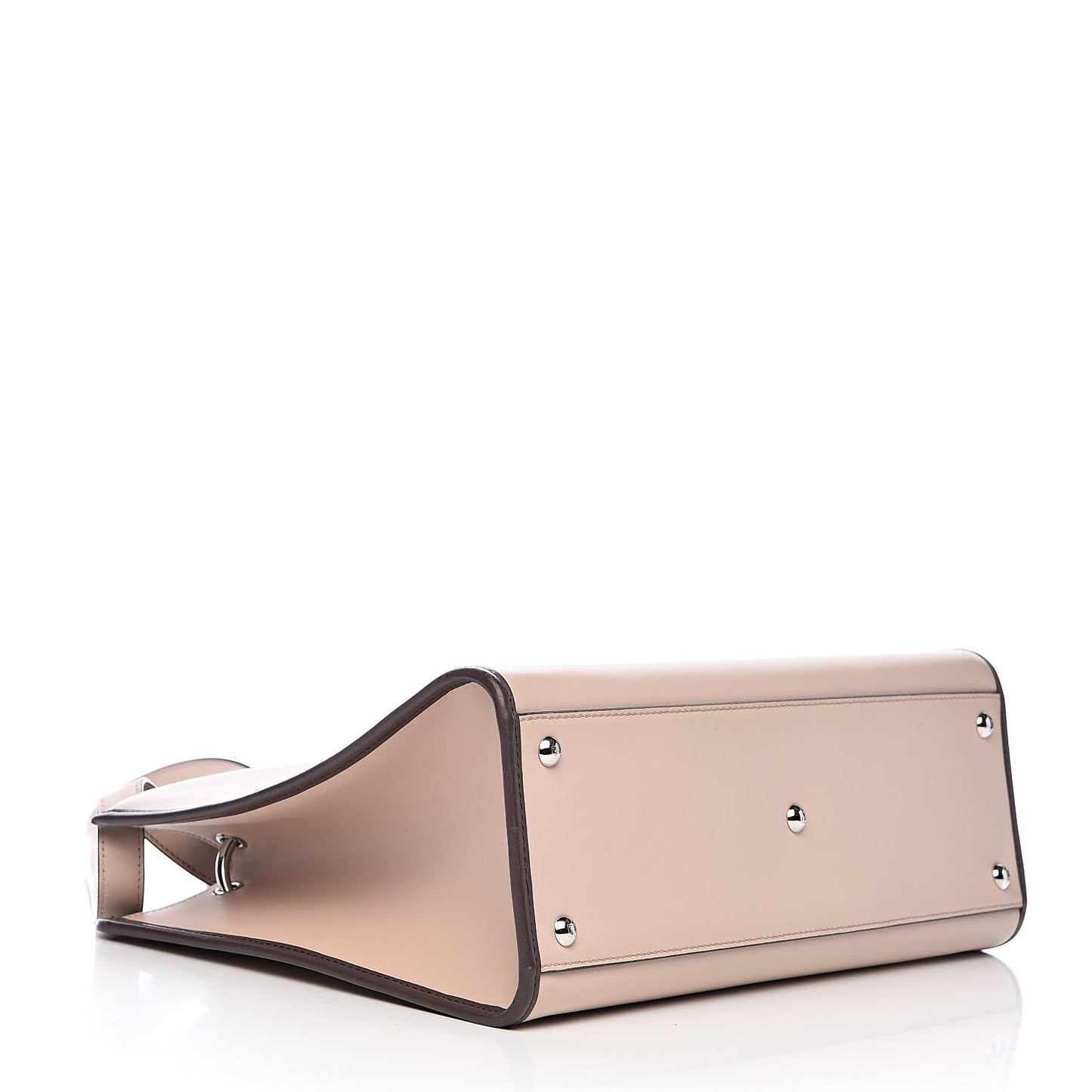 Vitello Century Opaco F is Fendi Bi-Color Regular Runaway Satchel Soap Moresco