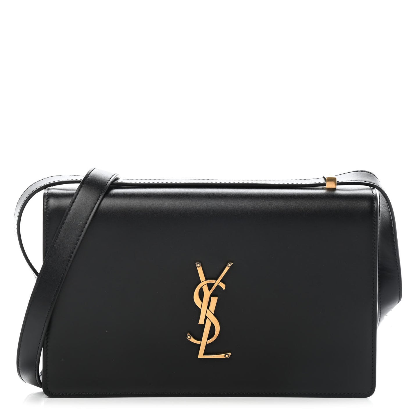 Smooth Calfskin Shoulder Bag Black
