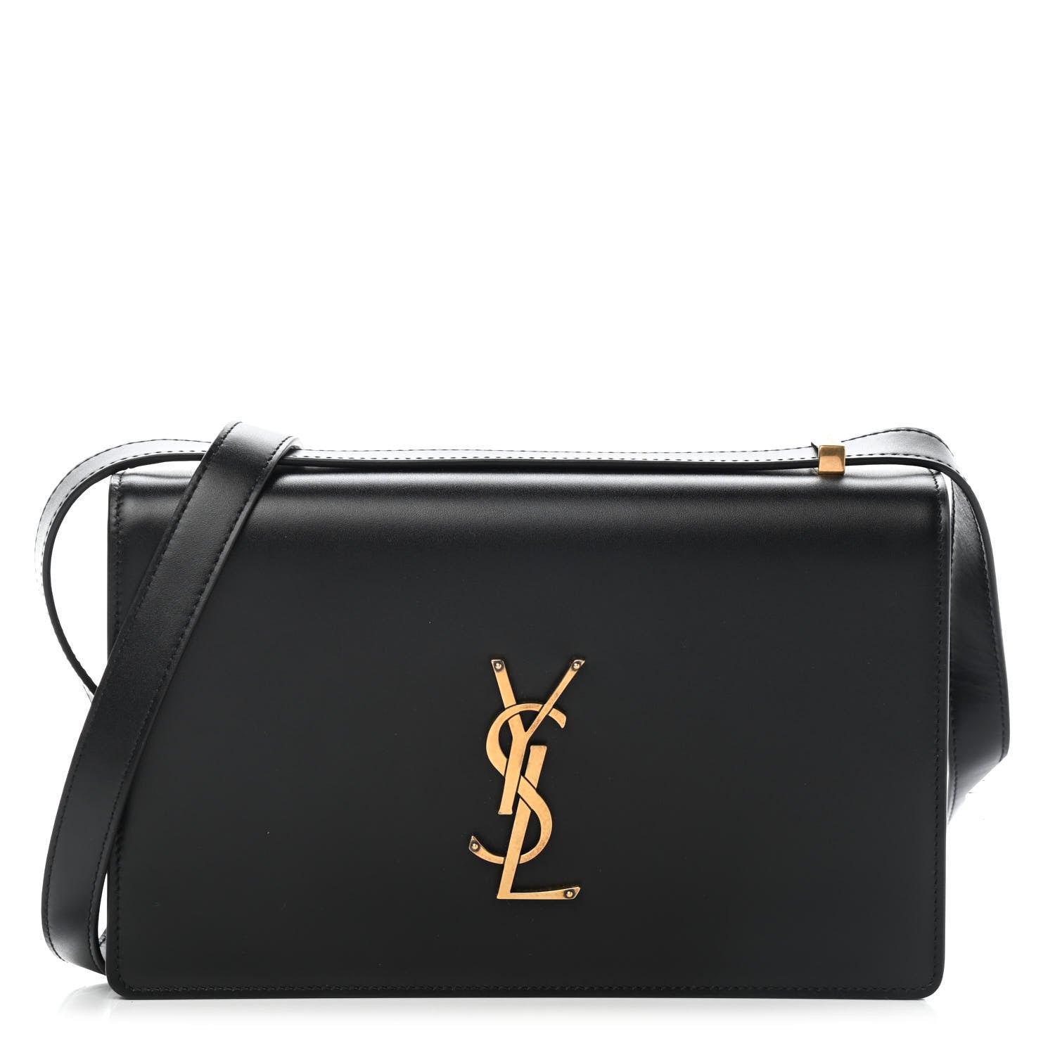 Saint Laurent Smooth Calfskin Shoulder Bag Black 1 of 9