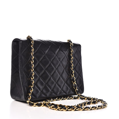 Chanel Lambskin Quilted Mini Square Flap Bag Black 3 of 13