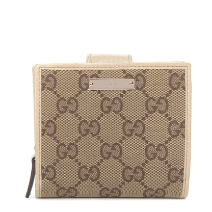 Gucci Monogram Zip Around French Flap Wallet Off White 1 of 7