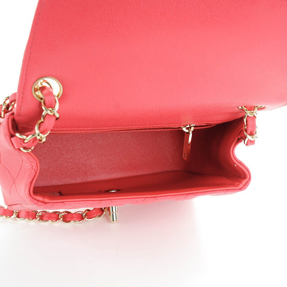Chanel Caviar Quilted Mini Square Flap Dark Pink 5 of 7