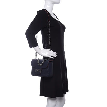 Chanel Grained Calfskin Archi Chic Flap Navy 2 of 10