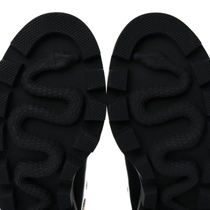 Gucci Calfskin Crystal GG Trip Chelsea Ankle Boots 39 Black 9 of 13