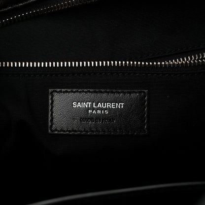 Saint Laurent Calfskin Y Quilted Monogram Medium Loulou Bowling Bag Black 6 of 10