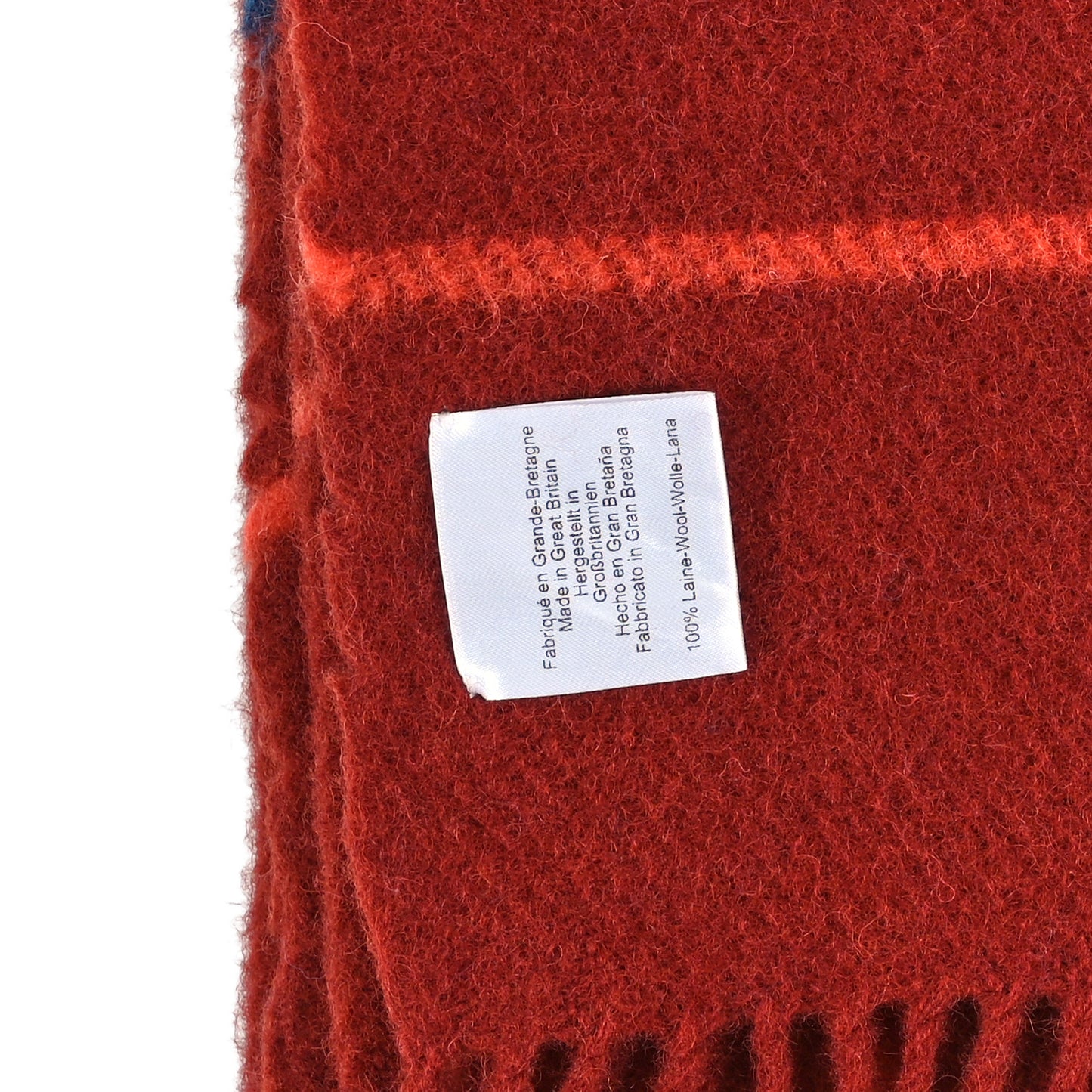 Wool Rocabar Blanket Rouge H