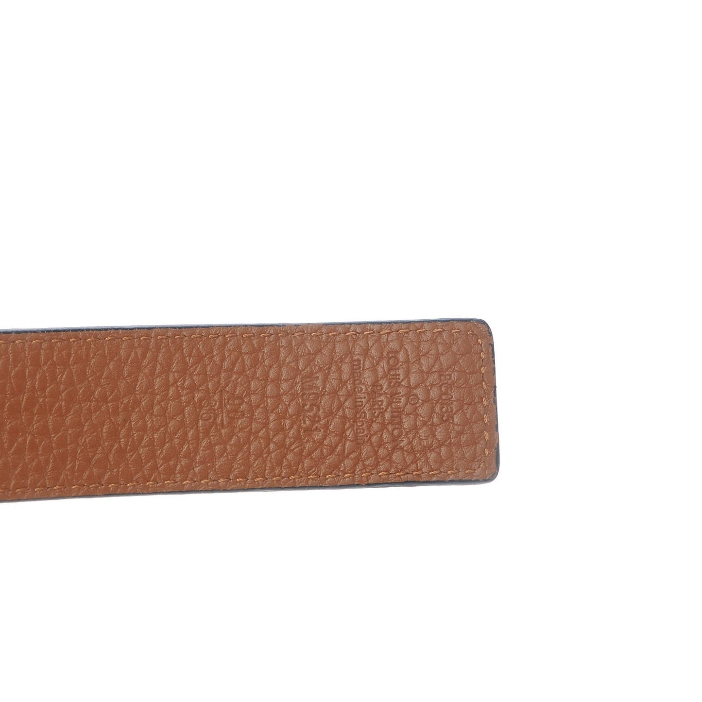 Taurillon Calfskin 30mm LV Initiales Reversible Belt 90 36 Black