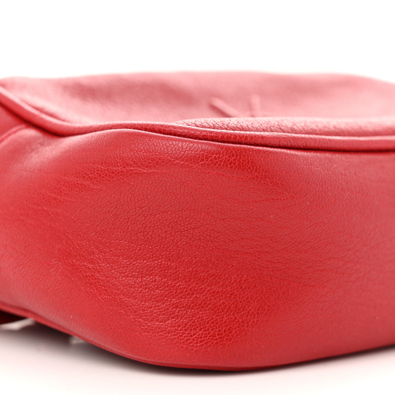 Saint Laurent Lambskin Monogram Lou Belt Bag Red 8 of 10