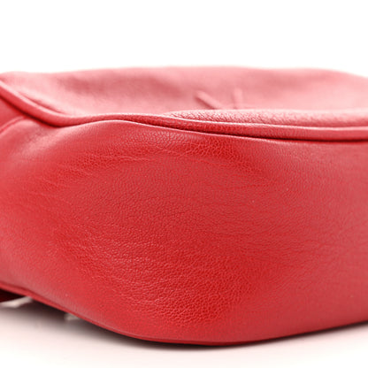 Saint Laurent Lambskin Monogram Lou Belt Bag Red 8 of 10