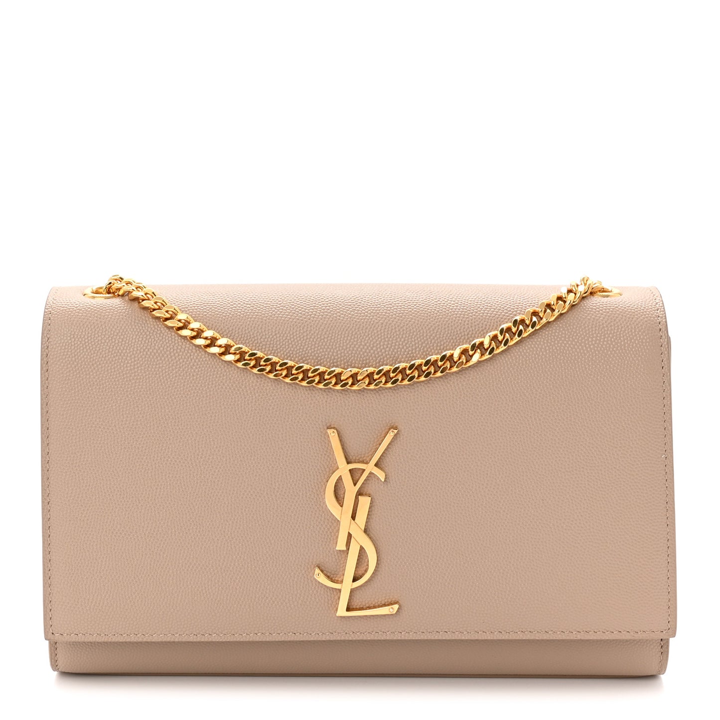 Grain De Poudre Medium Monogram Kate Satchel Dark Beige