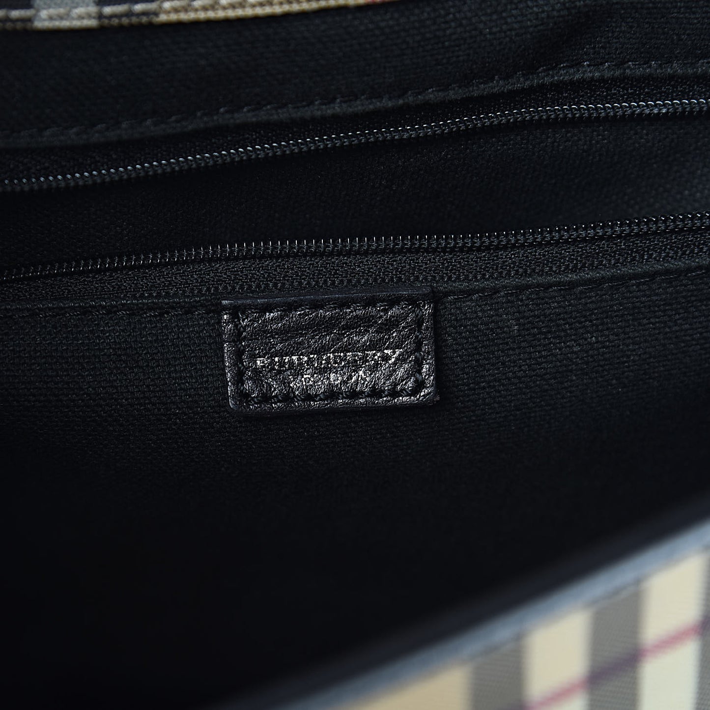 Canvas House Check Backpack Black