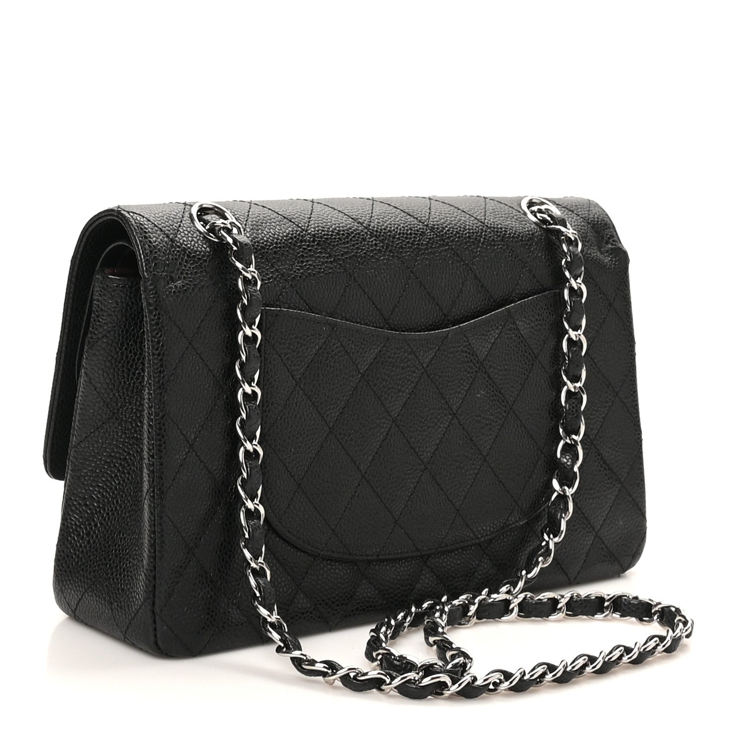 Chanel Caviar Quilted Medium Double Flap Black 3 of 10