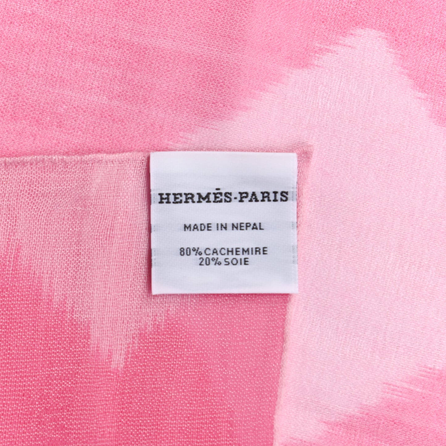 Silk Cashmere Icat H Net Shawl 140 Rose Pale Fuchsia