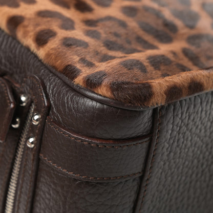 Dolce & Gabbana Calf Hair Leopard Print Miss Easy Way Satchel Naturale 9 of 15