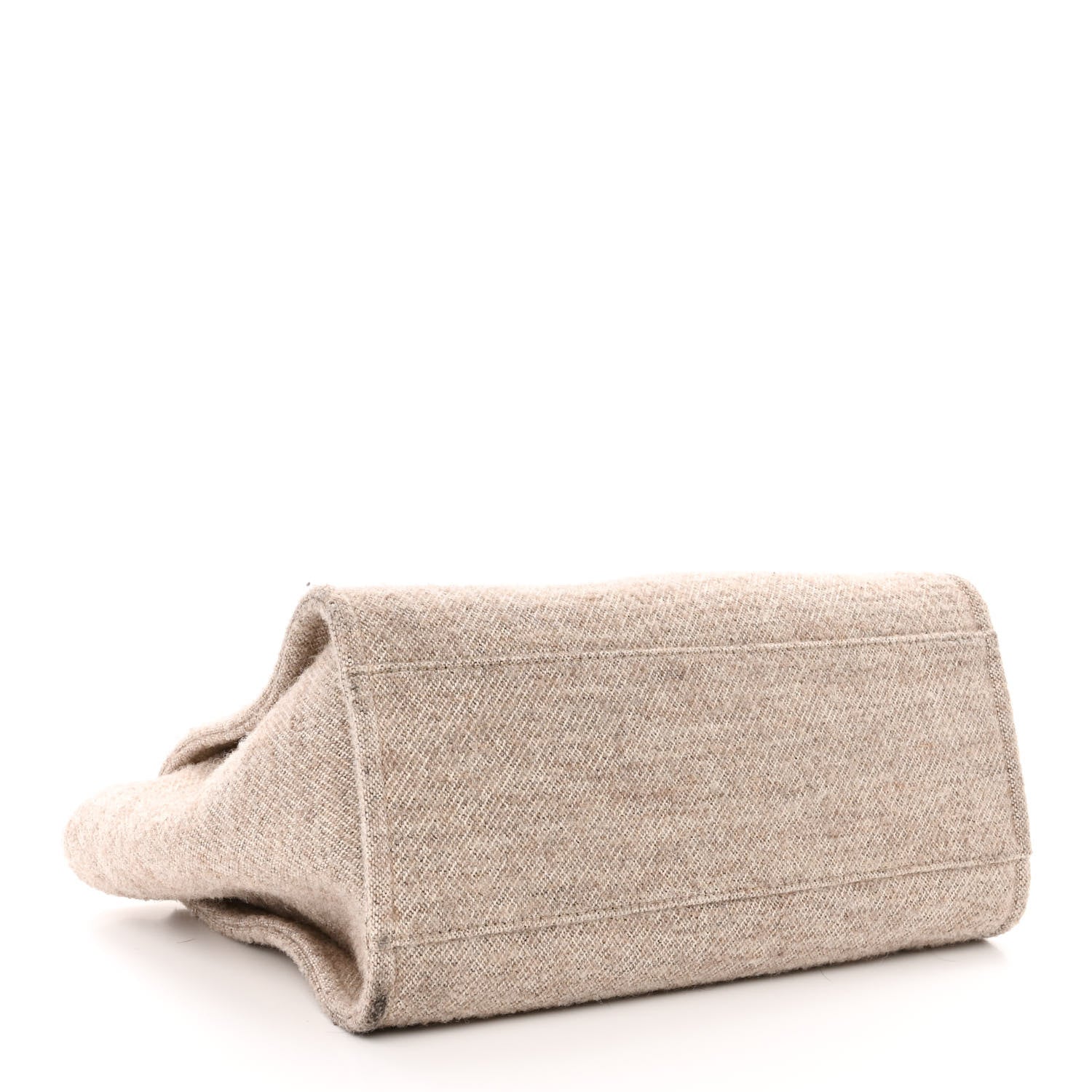 Chanel Mixed Fibers Calfskin Medium Deauville Tote Beige 4 of 14