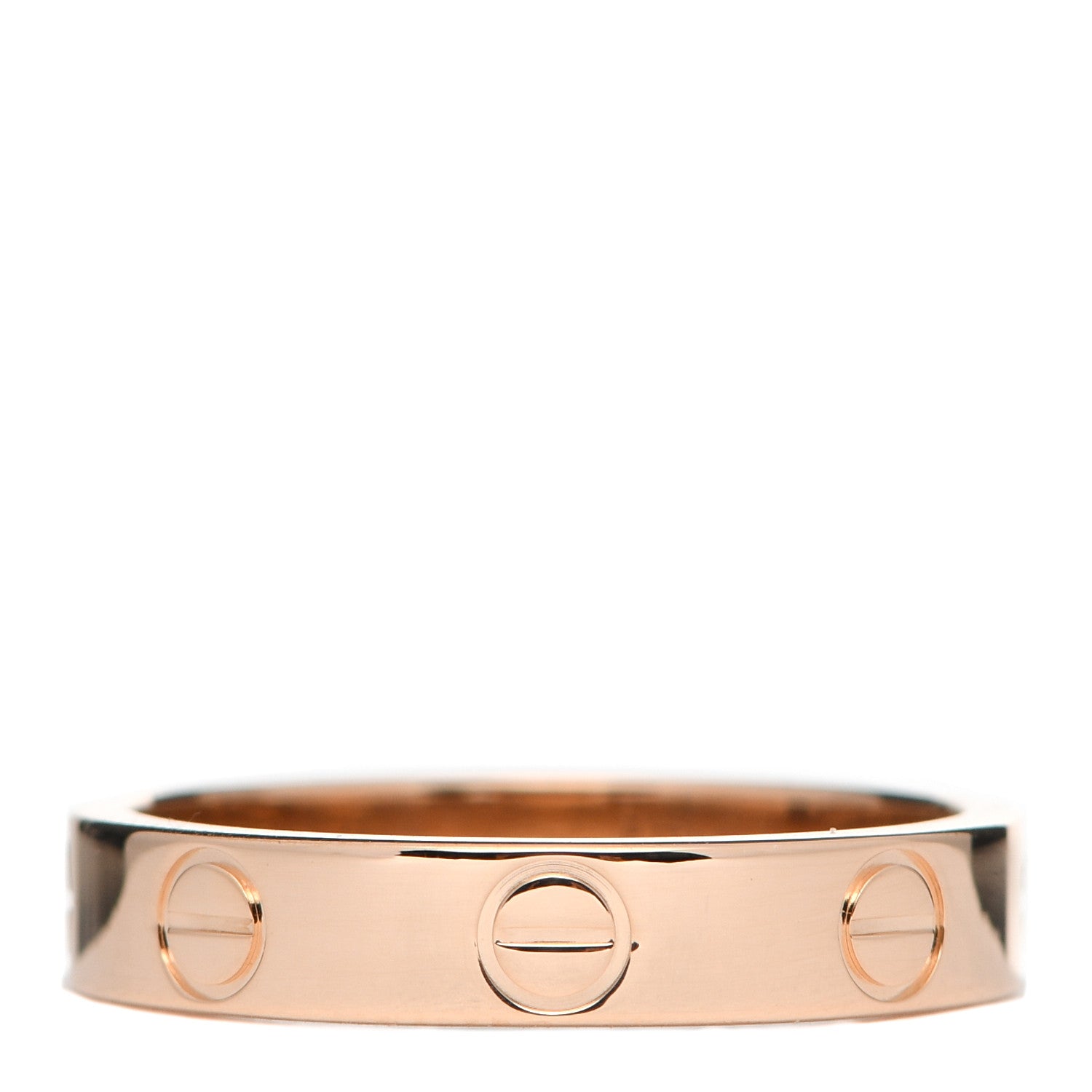 Cartier 18K Pink Gold 3.5mm LOVE Wedding Band Ring 50 5.25 2 of 8