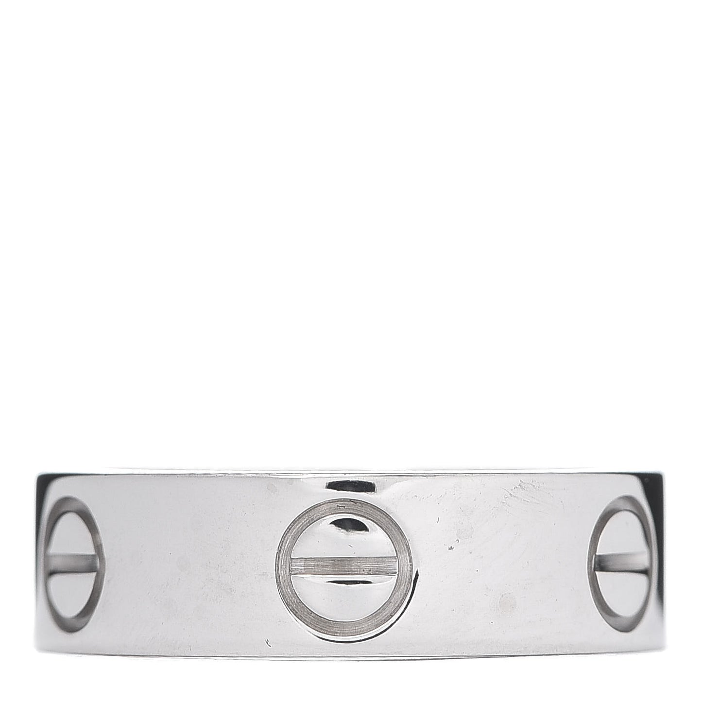 18K White Gold 5.5mm LOVE Ring 51 5.75