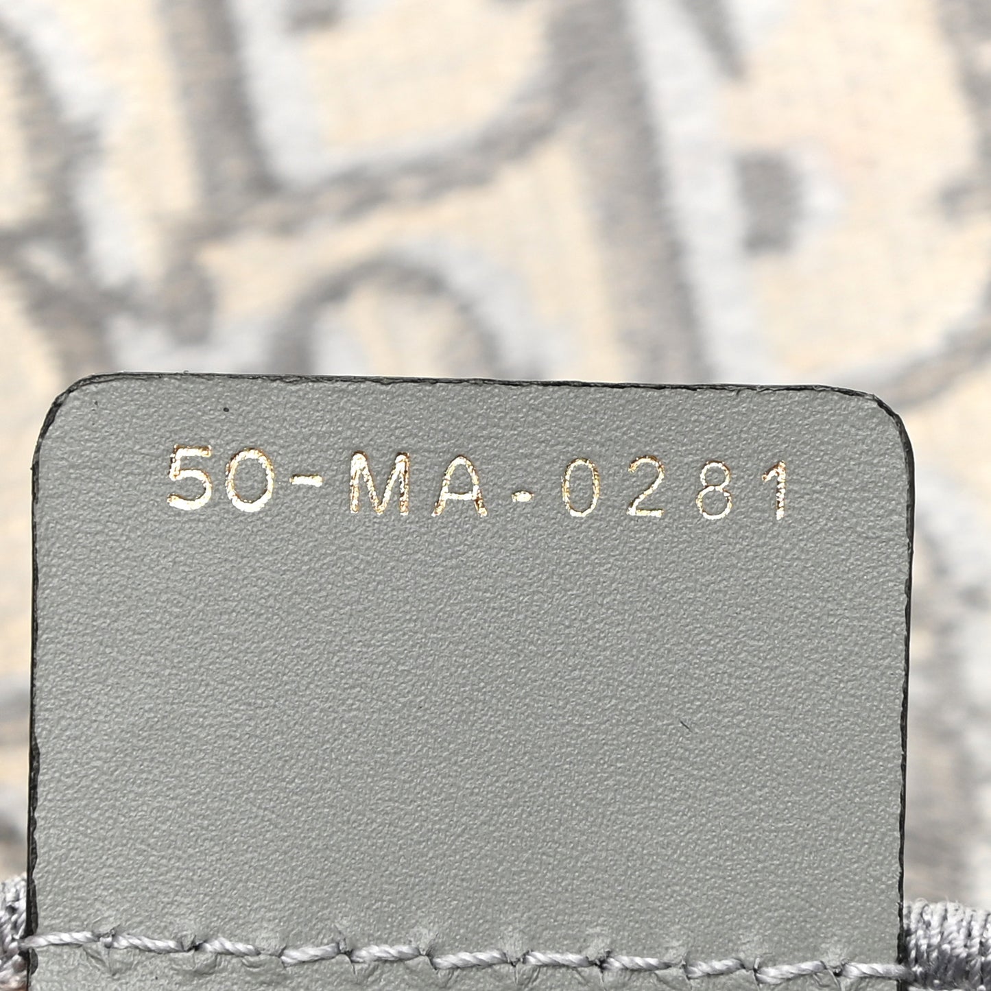 Oblique Slim Saddle Pouch Grey
