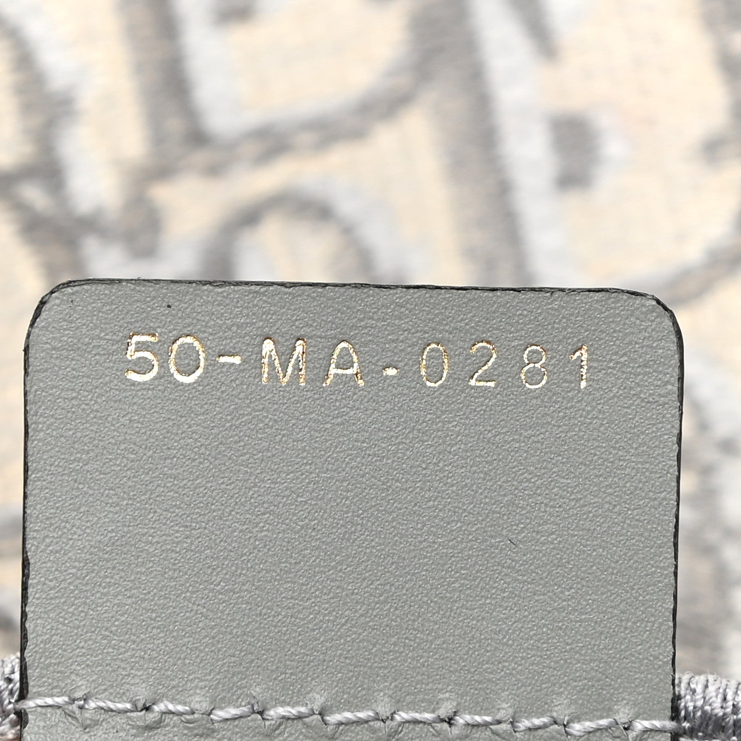 Christian Dior Oblique Slim Saddle Pouch Grey 7 of 13