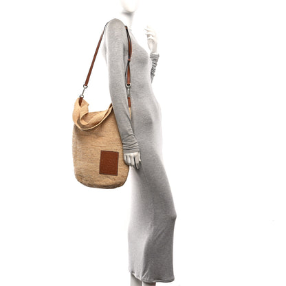 Loewe Raffia Paula's Ibiza Slit Tote Bag Natural Tan 2 of 11