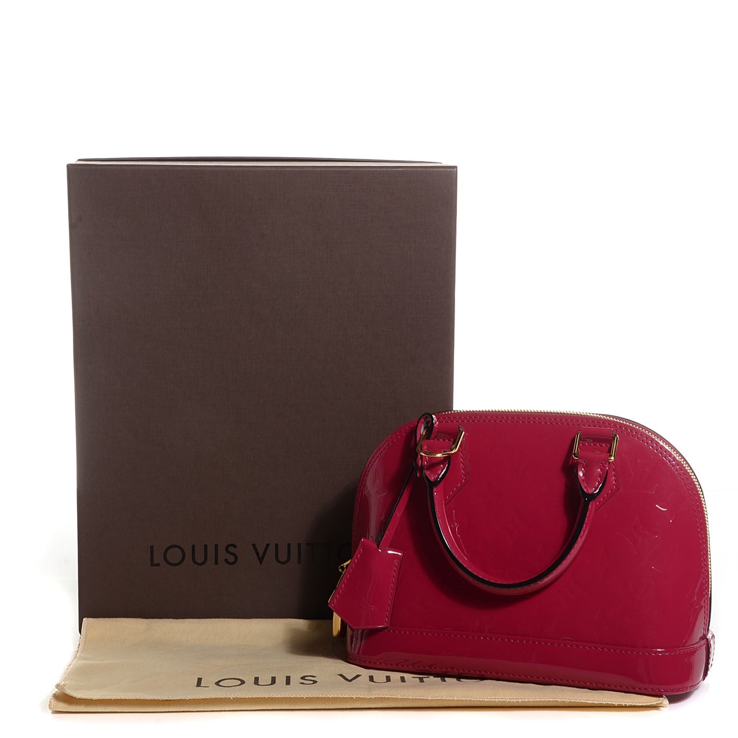 Louis Vuitton Vernis Alma BB Rose Indien 8 of 8