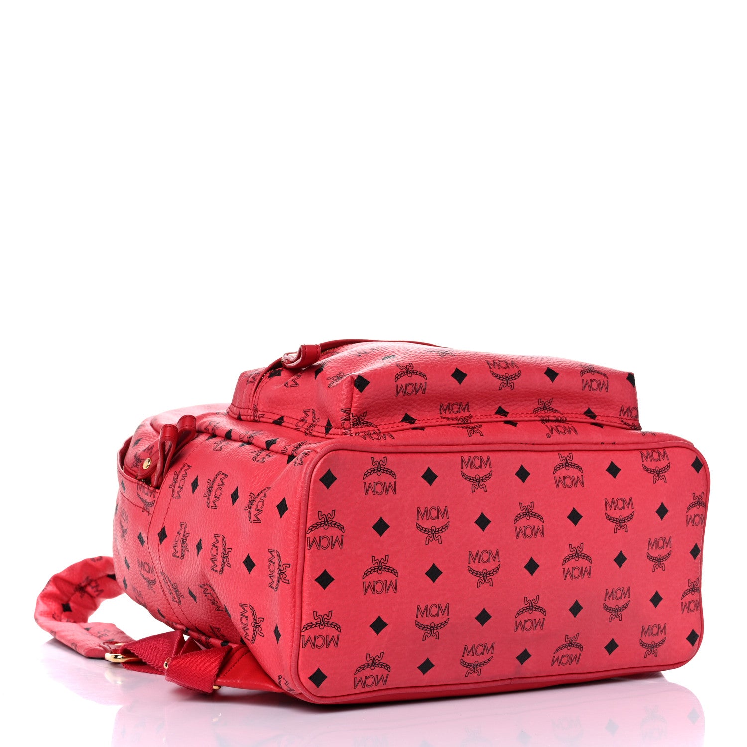 MCM Visetos Medium Sprinkle Stud Stark Backpack Corail 3 of 13