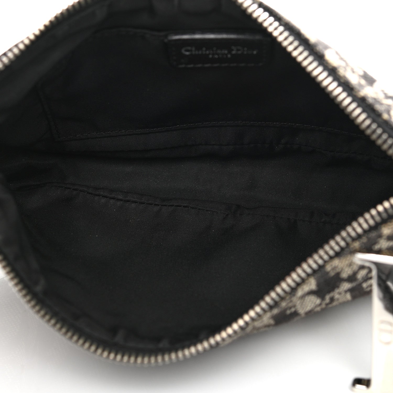 Christian Dior Monogram Shoulder Bag Pochette Black 4 of 14