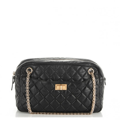 Chanel Aged Calfskin Quilted Medium Reissue Camera Case Black 1 of 6