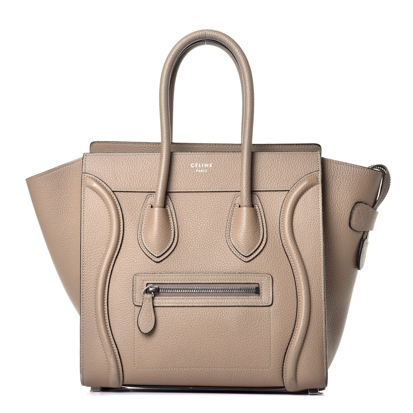 Drummed Calfskin Micro Luggage Dune