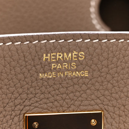 Hermes Togo Birkin 30 Etoupe 6 of 12