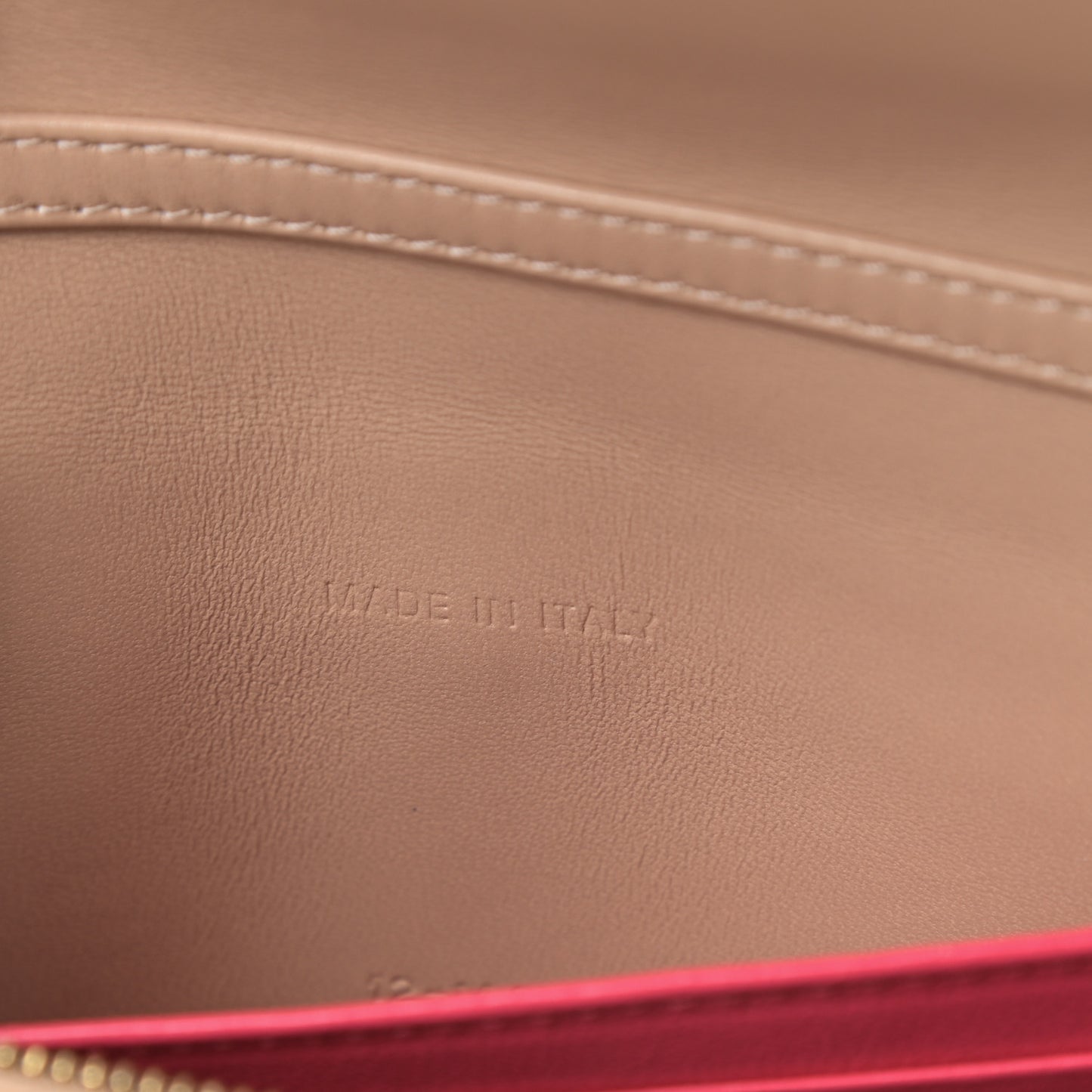 Lambskin Cannage Miss Dior Promenade Pouch Beige