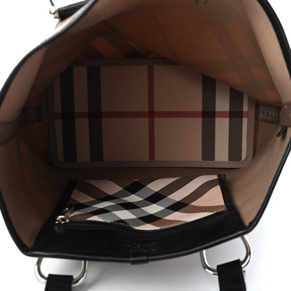 Burberry Nova Check Shopper Tote Black 4 of 8