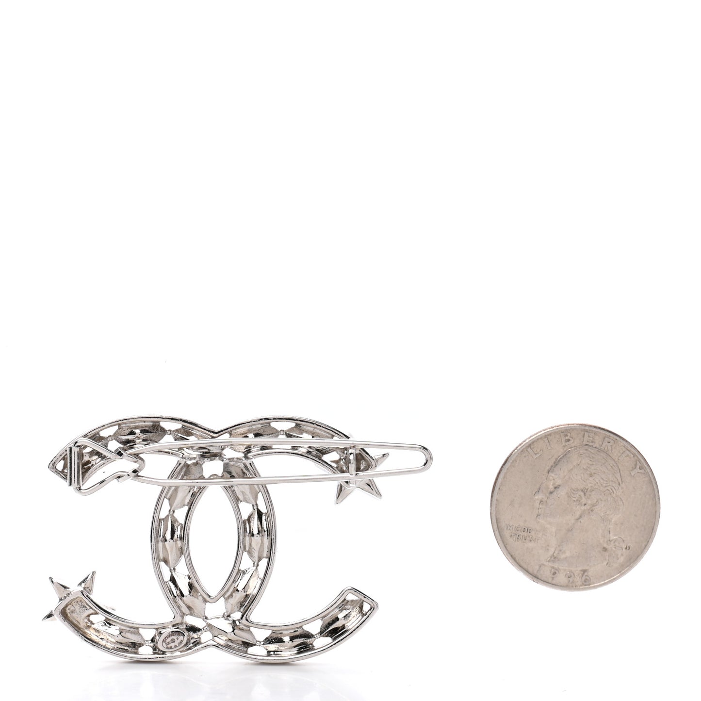 Crystal Starfall CC Hair Clip Silver