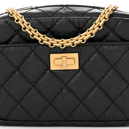 Chanel Aged Calfskin Quilted Mini Reissue Camera Case Black 8 of 10