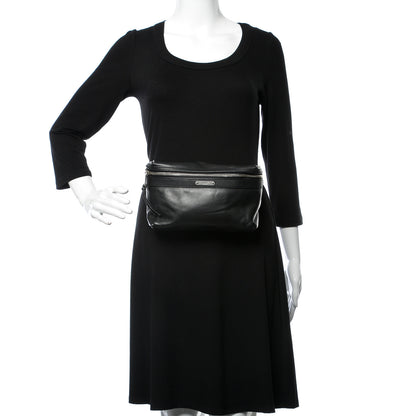Saint Laurent Calfskin City Belt Bag Black 2 of 12