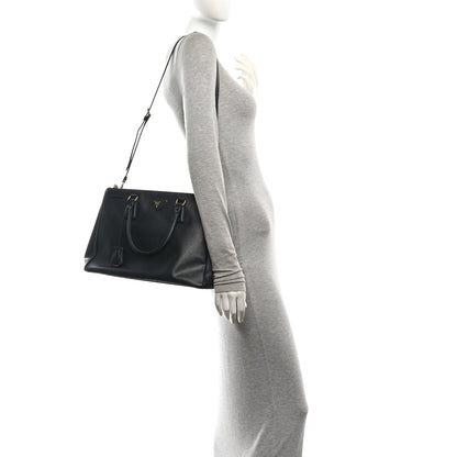 Prada Saffiano Lux Medium Galleria Double Zip Tote Black 2 of 11