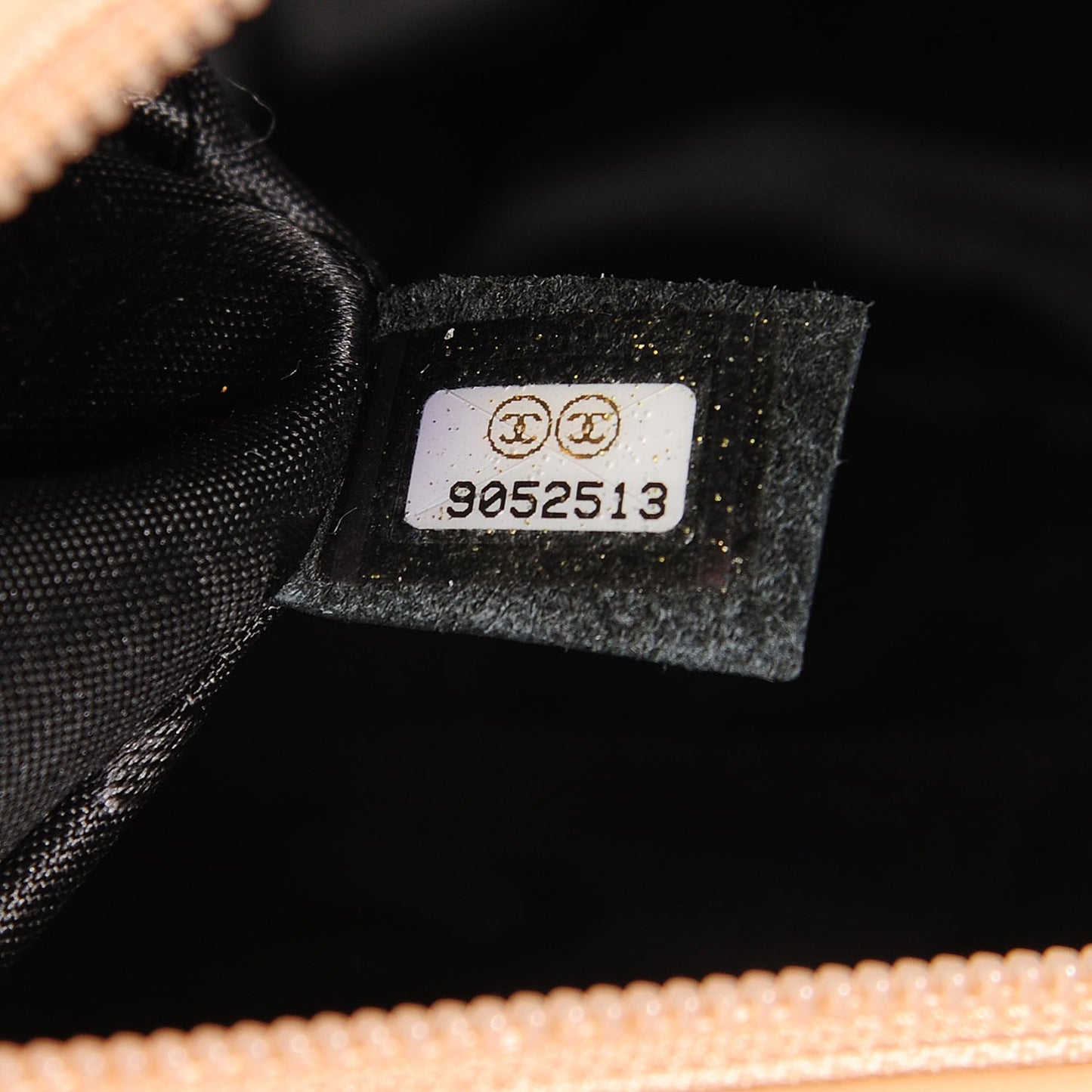 Calfskin Quilted Large Cambon Bowler Beige Black