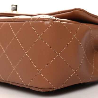Chanel Lambskin Quilted Mini Rectangular Flap Brown 10 of 10