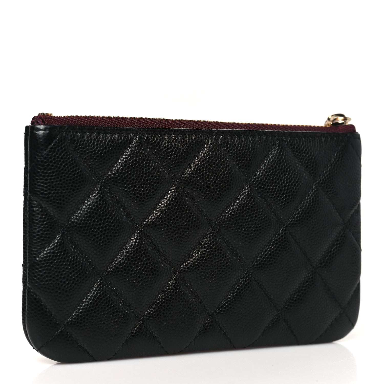 Chanel Caviar Quilted Small Cosmetic Case Black 3 of 9