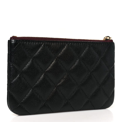 Chanel Caviar Quilted Small Cosmetic Case Black 3 of 9
