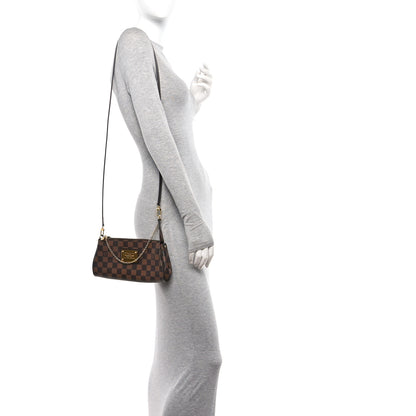 Louis Vuitton Damier Ebene Eva Clutch 2 of 10