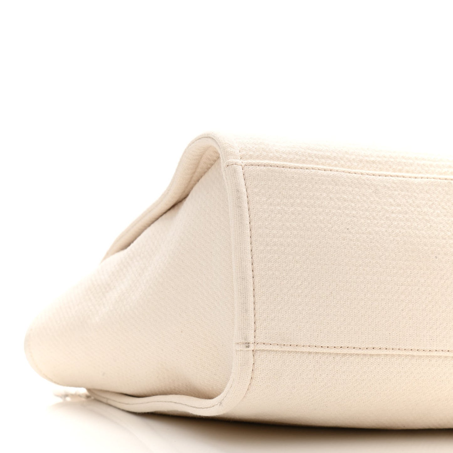Mixed Fibers Small Deauville Tote White