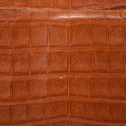 Nancy Gonzalez Crocodile Woven Flap Shoulder Bag Brown 8 of 10