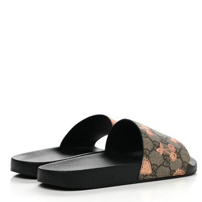 Gucci GG Supreme Monogram Berry Womens Slide Sandals 36 Beige Light Copper 4 of 8