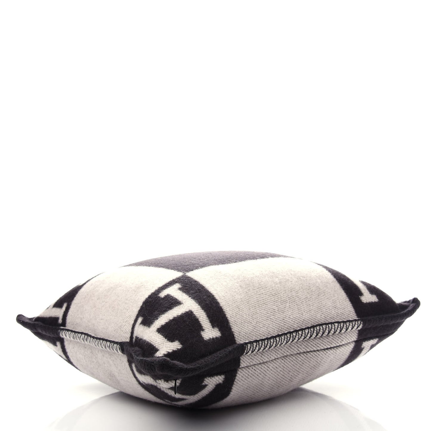Wool Cashmere Avalon Pillow PM Ecru Gris Fonce