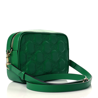 Gucci Calfskin GG Matelasse Shoulder Bag Spring Green Natural 3 of 11