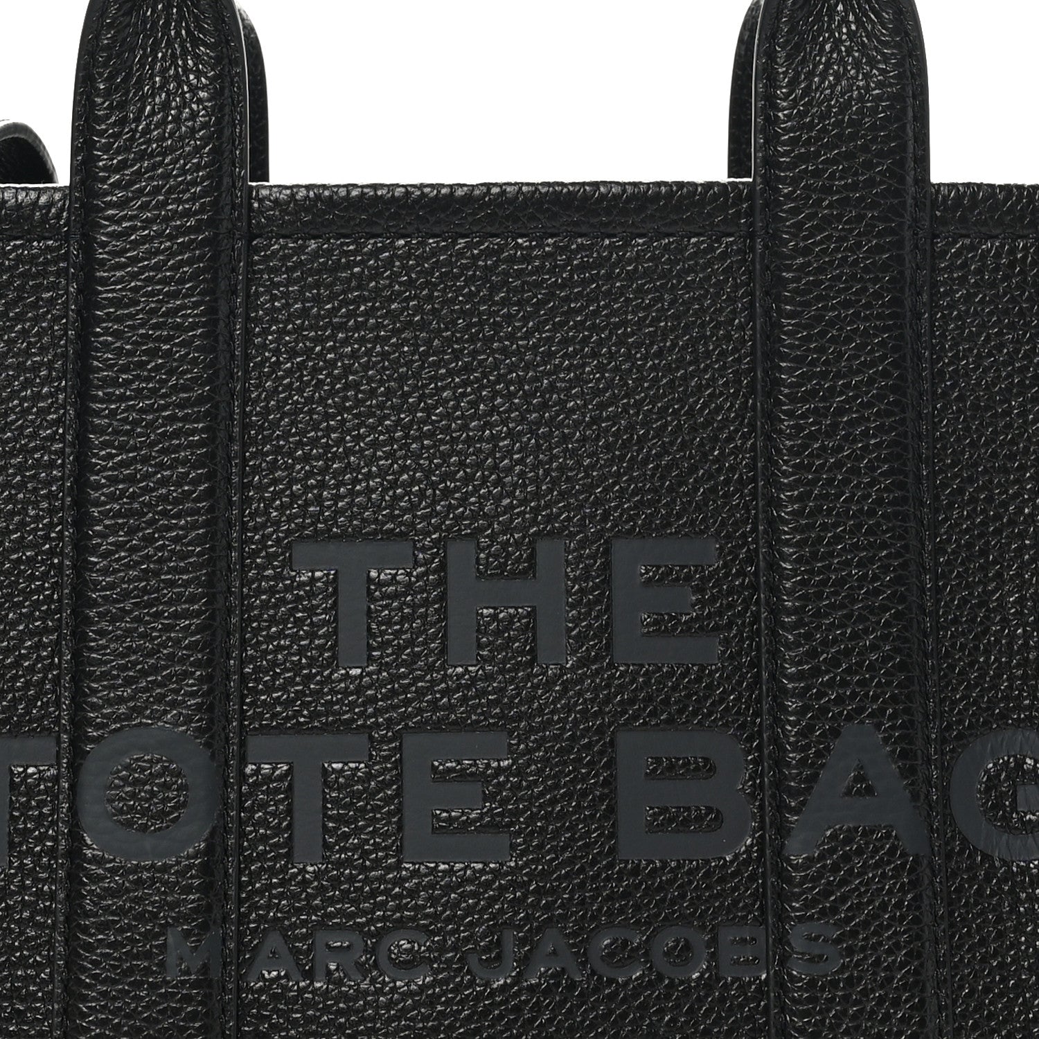 Marc Jacobs Grained Calfskin Small The Tote Bag Black 7 of 9