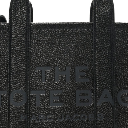 Marc Jacobs Grained Calfskin Small The Tote Bag Black 7 of 9