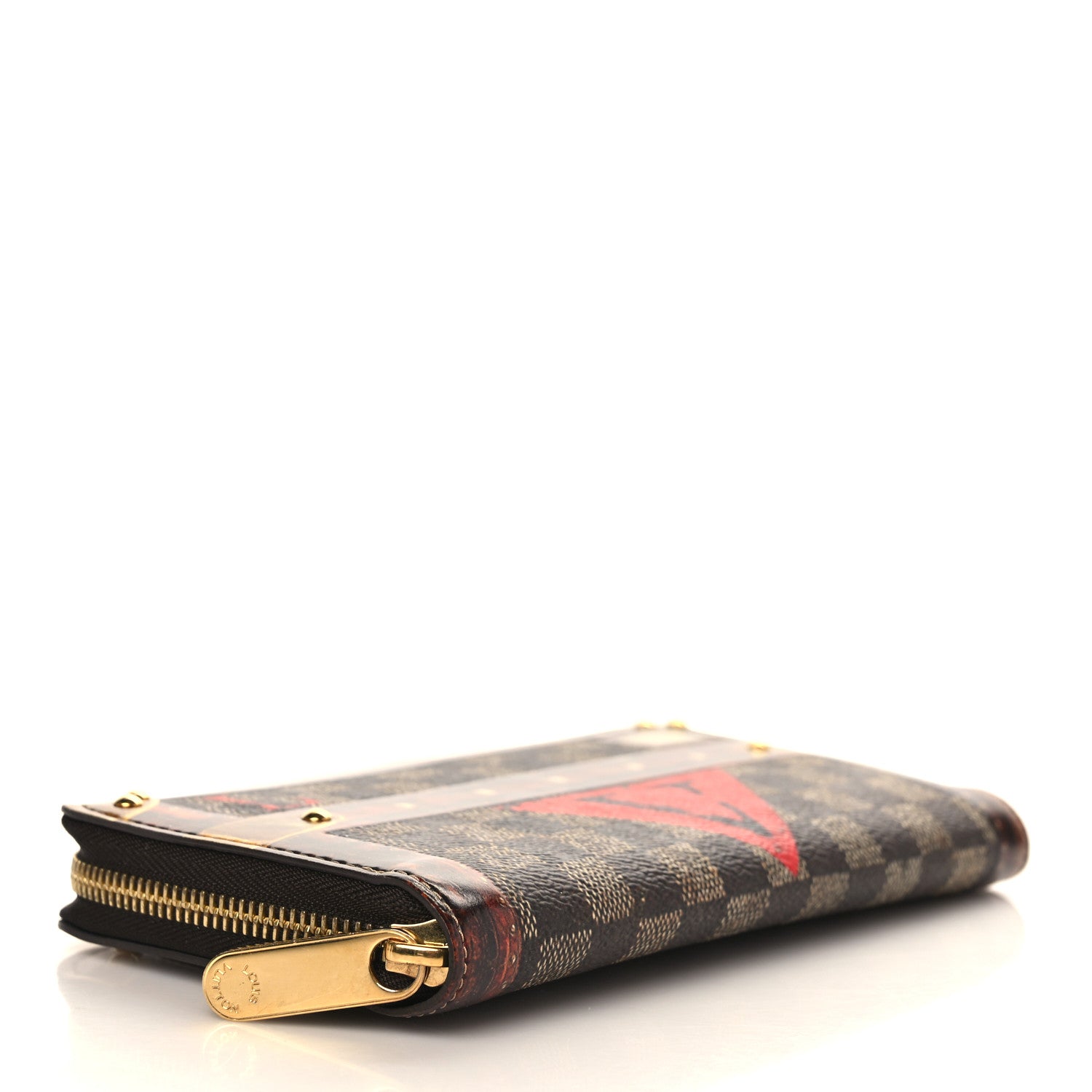 Louis Vuitton Transformed Damier Ebene Time Trunk Zippy Wallet 4 of 6
